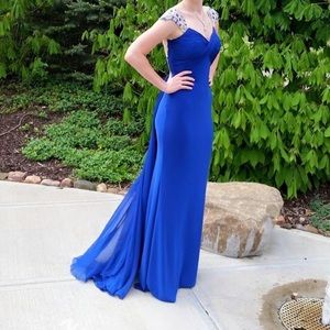 Sheri Hill 2015 gown. Royal blue. Size 6